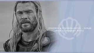 ❖ ocean — poseidon & fem!hephaestus — AU