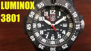 Luminox Carbon SEAL 46mm Diver's 300M Watch 3801