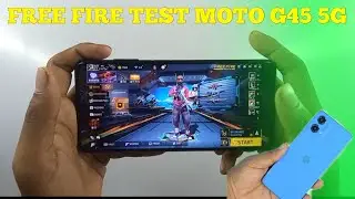 moto G45 5g free fire gaming test