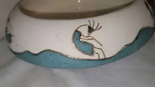Kokopelli Handcreafted Ceramic Pottery by S Bauer