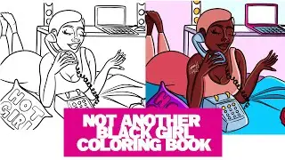 I'VE BEEN WORKING ON BLACK GIRL COLORING BOOK DESIGNS! 🙍🏾‍♀️🥰🖍️