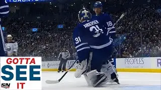 GOTTA SEE IT: Frederik Andersen's Unreal Glove Save Brings Fans To Their Feet