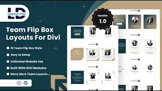 How To Use The Team Flipbox Layouts - Divi Layouts