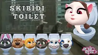 My Talking Tom Friends - SKIBIDI TOILET SQUID GAME VERSION