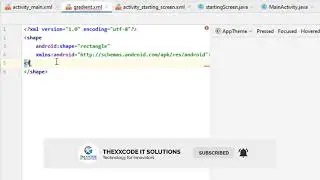 Gradients in Android Studio | Android Development Tutorials | TheXXCODE IT Solutions