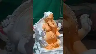 ganesh murti colouring #belvalkarartstudio #ganeshidol #clayganesh #ganpati #religion #ganeshstatue