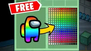 HOW TO GET NEW SECRET COLORS IN AMONG US! (RAINBOW COLOR)
