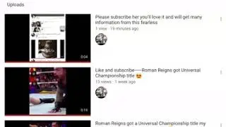 Please subscribe her channel her video’s about WWE please do not forget like the videos 🌹