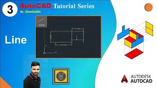 #3 | Line Command | Ortho mode | Dimension Linear | Autodesk-AutoCAD | AutoCAD Tutorial Series |