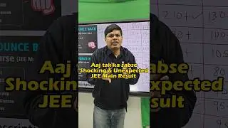Most SHOCKING Marks vs Percentile 😭😱😡| JEE Mains Result 2024 