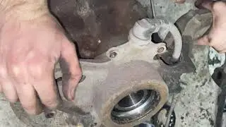 Замена переднего ступичного подшипника passat b 5. Сильный гул при езде.