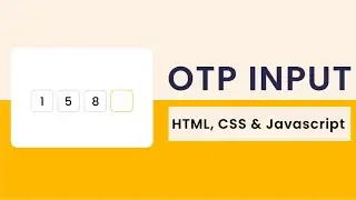 OTP Code Verification Form in HTML CSS & JavaScript