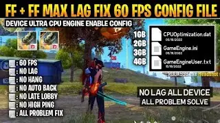 LAG FIX CONFIG FOR FREE FIRE   60 FPS 🥰   FREE FIRE LAG FIX CONFIG   FREE FIRE LAG FIX CONFIG FILE