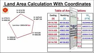 Method of Area Calculation With coordinates Easting and Northing. |Area Calculation|