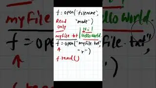 Python - 062 : Open a file in read mode in python #python #pythonprogramming #pythontutorial