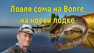Ловля сома на Волге на новой лодке