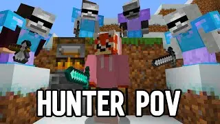 Hunter POV | Minecraft Speedrunner VS 4 Hunters REMATCH
