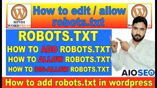 how to add robots txt in wordpress | how to create robots.txt file