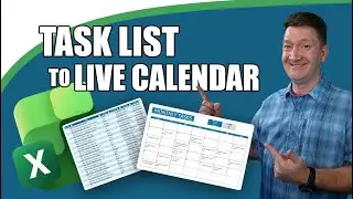 Advanced Excel: Build a Fully Automated Task Calendar with One Formula