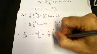 Fourier series of a triangle function