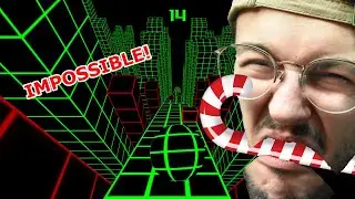 Slope Game, but Every Time I Fall, I Eat a Whole Candy Cane