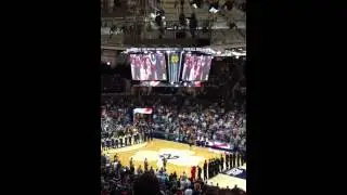 Sunee singing national anthem