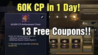 Black Desert Mobile  60K CP in First Day & 13 Free Coupons!!