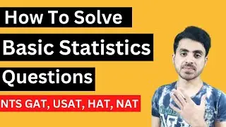 How To Solve Basic Statistics Questions 100%  USAT, NTS GAT, HAT, NAT | Quantitative Reasoning