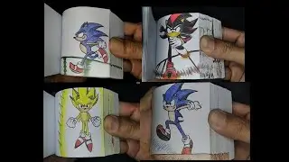 Sonic, Shadow, Super Sonic Flipbook Compilation Part 1 | Sonic The Hedgehog | FLIPAPER