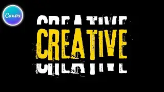 Slice Typography Effect in Canva