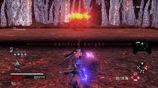 CODE VEIN - Hellfire Knight 1H Battlemage build with Louis (No Damage)