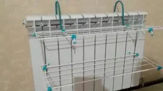 ОБЗОР. Хозяйкам на заметку!!! Двухъярусная сушилка для белья.  НИКА.