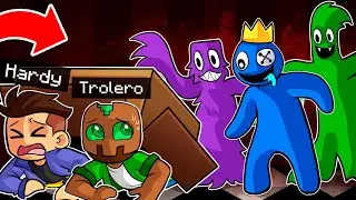 MINECRAFT pero ESCONDETE DE LOS RAINBOW FRIENDS EN MINECRAFT!