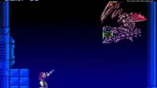 Super Metroid - Beating Ridley In Ceres Station