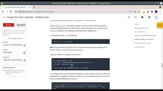 Qwiklabs: Google Cloud SDK: Qwik Start - Redhat/Centos