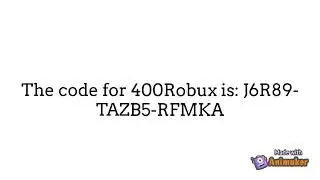 Free code for Robux.