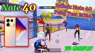 Infinix Note 40 Pubg Test 2024 | Infinix Note 40 1v4 Pubg Test | Infinix Note 40 Pubg Sensitivity