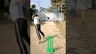 [Net Practice Cricket on a Wednesday Afternoon] [Gouranga was Batting & I was Bowling]
