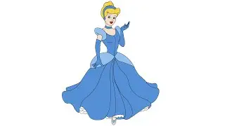 how to draw cinderella in adobe illustrator
