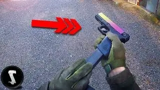 Scaring the @#$% out of Airsoft Noobs with FULL-AUTO G18 Fade (they didn't like me)
