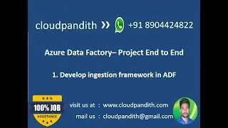 1. ADF - PROJECT : HANDS-ON : How to build ingestion framework end to end || ADF LATEST