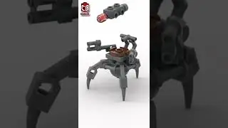 LEGO 3 Legged Robot Satisfying Building Animation ctto #shorts #crixbrix