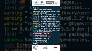 6.Create Micro Frontends: yarn add webpack webpack-cli 