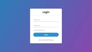 Animated Login Form using HTML & CSS only | No JavaScript or jQuery