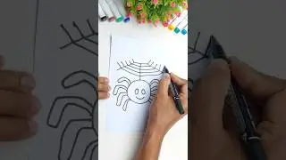 Spider Drawing Very Easy