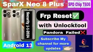 Sparx Neo 8 Plus Frp Reset With Unlocktool Android 13 Security 1-1-2024 Unlocktool Done