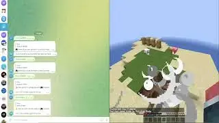 Skript TeleLink showcase (Create a TelegramBot in minecraft)