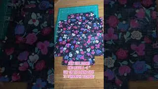 make a tied tote bag with @cloverusa sewing essentials 🪡👜🌺 #shorts #clover #diy #totebag