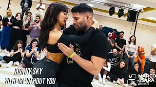 With or Without You - Jhonny sky / WORKSHOP / Marco y Sara bailando bachata en Esencia Masters 2024