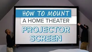 How to Build & Mount a Projector Screen + DIY Tips & Tricks for BEST Performance in a Home Theater!